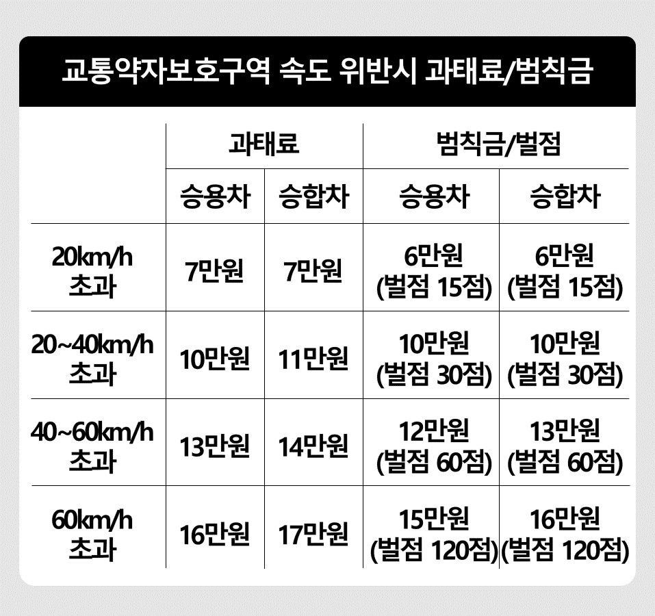 주요 상황별 범칙금/벌점 알아보기 – 티맵 대리